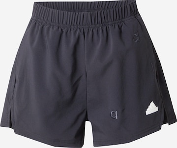 ADIDAS SPORTSWEAR - Loosefit Calças de desporto 'BLUV Q2 WVSH' em preto: frente