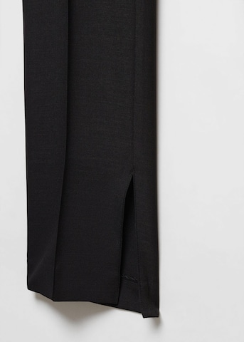 MANGO Normalny krój Spodnie w kant 'Nantes' w kolorze czarny