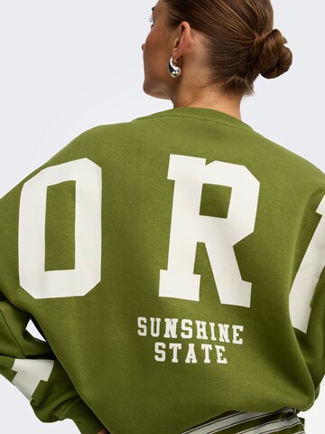 Sweat-shirt ONLY en vert