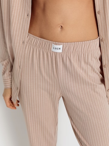 LSCN by LASCANA Pyjamabroek 'LSCN pants' in Beige