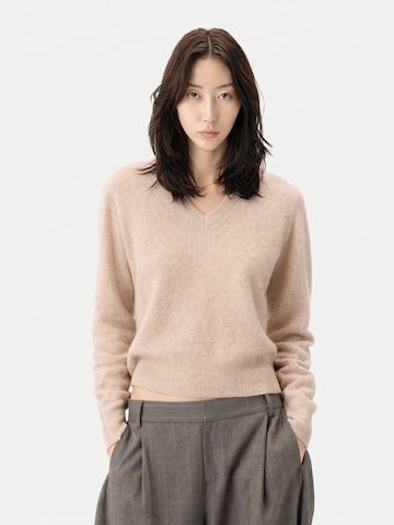 GOBI Cashmere Pullover 'Dual'‌‌ in Beige