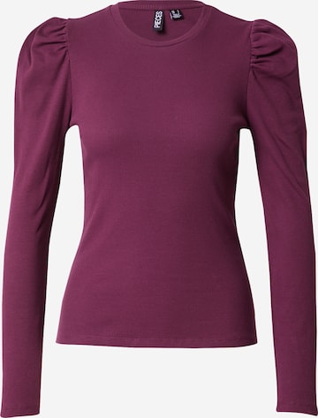 T-shirt 'Anna' PIECES en violet : devant