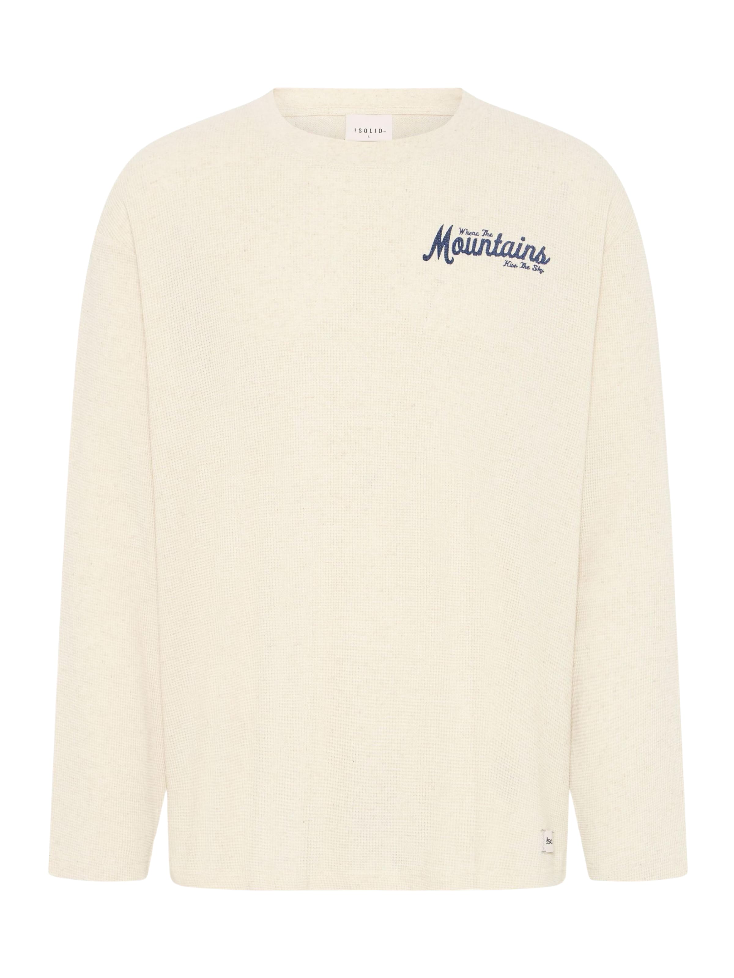 Sweat-shirt ' SDUrton ' !Solid en beige : devant