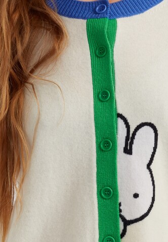 Chinti & Parker Gebreid vest 'Miffy Peek' in Beige