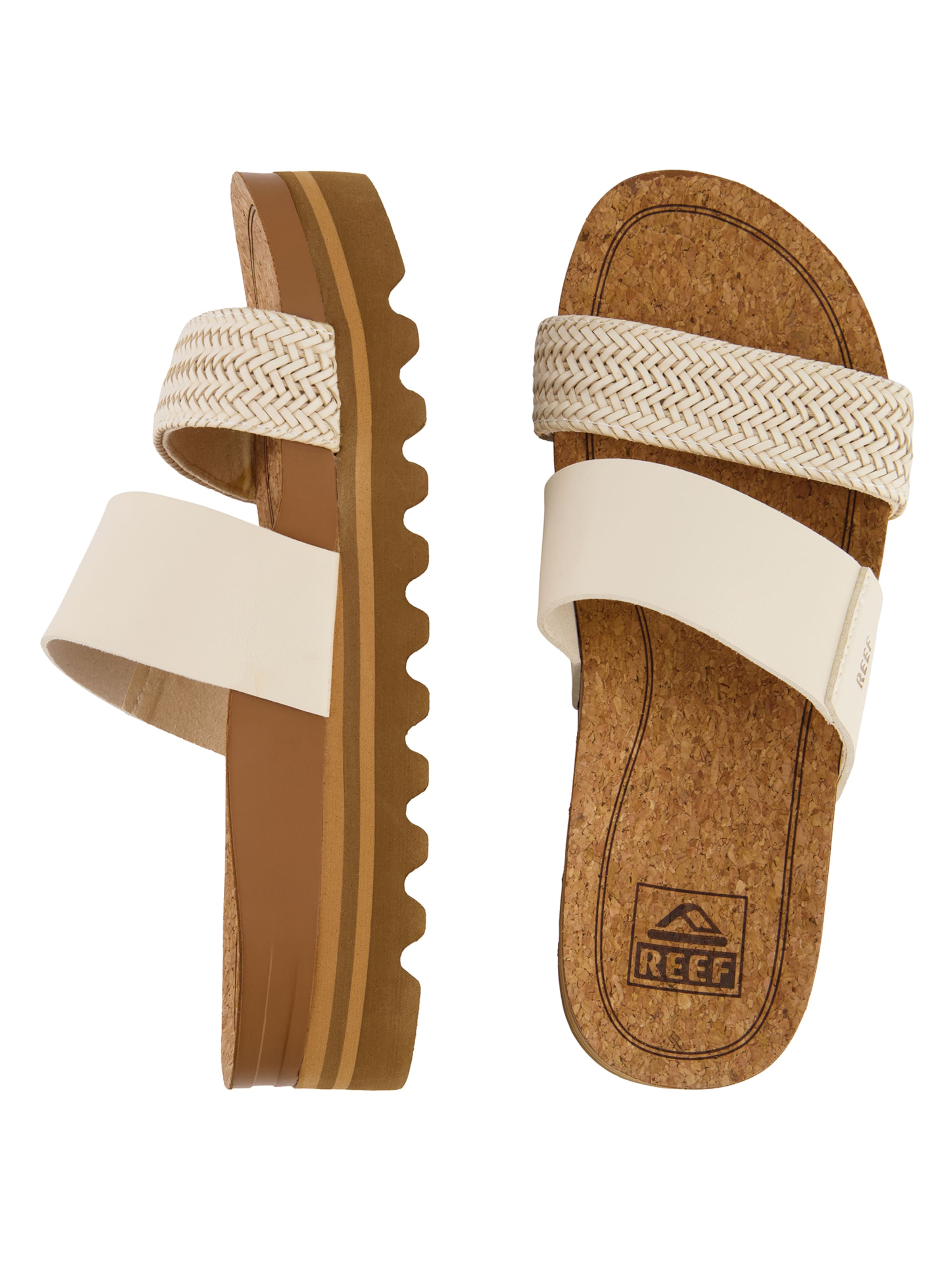 Claquettes / Tongs 'Cushion Vista HI' REEF en blanc