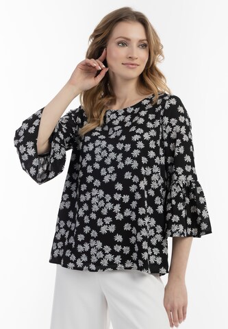 Usha Blouse in Black: front