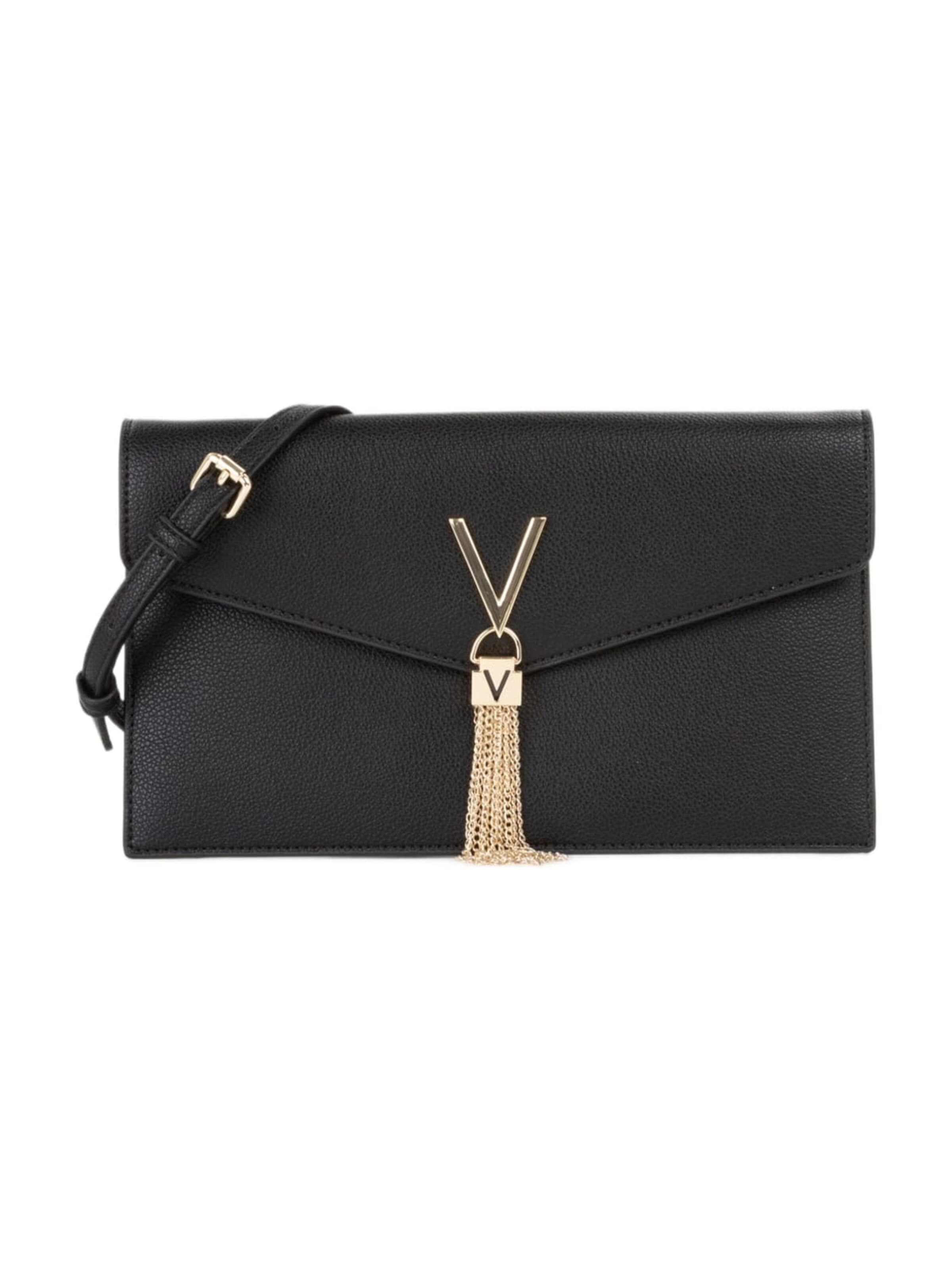 VALENTINO - Bolso de noche 'Valentino Pochette Luxe Noir Femme Nero' en negro: frente