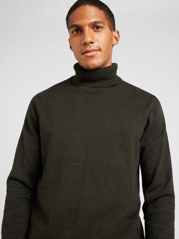 Pulover 'JJEBasic' de la JACK & JONES pe verde