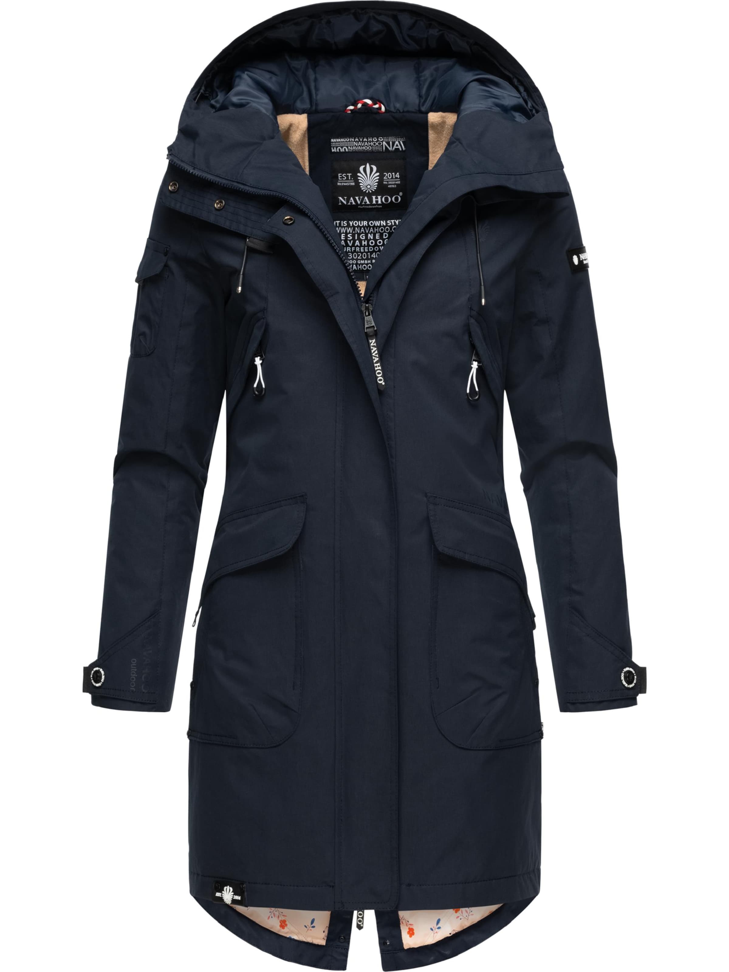 NAVAHOO Функционално яке 'PFEFFERSCHOTE' в синьо: отпред