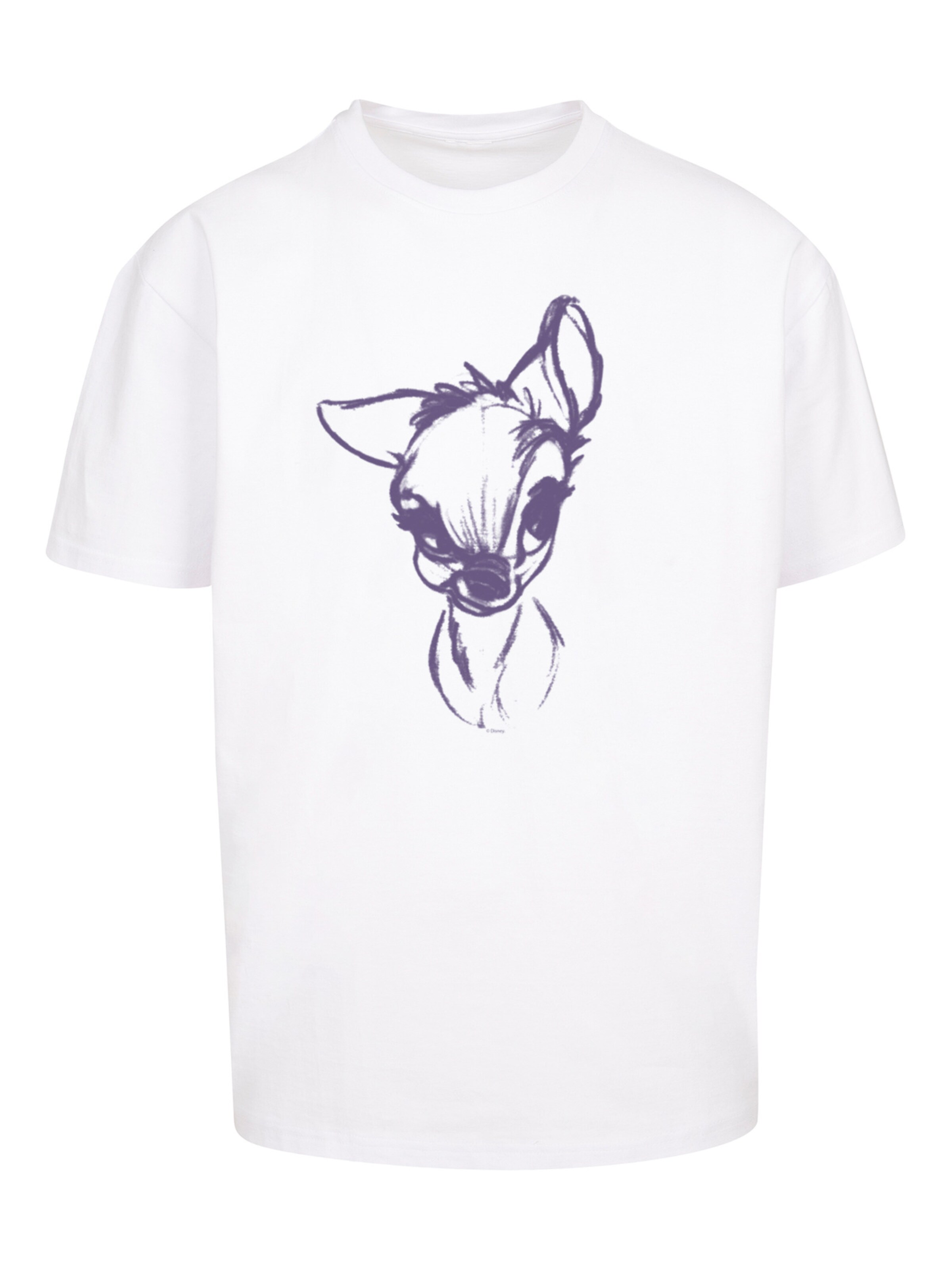 F4NT4STIC Shirt 'Disney Mood' in White: front