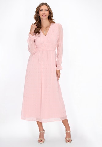 Robe faina en rose : devant
