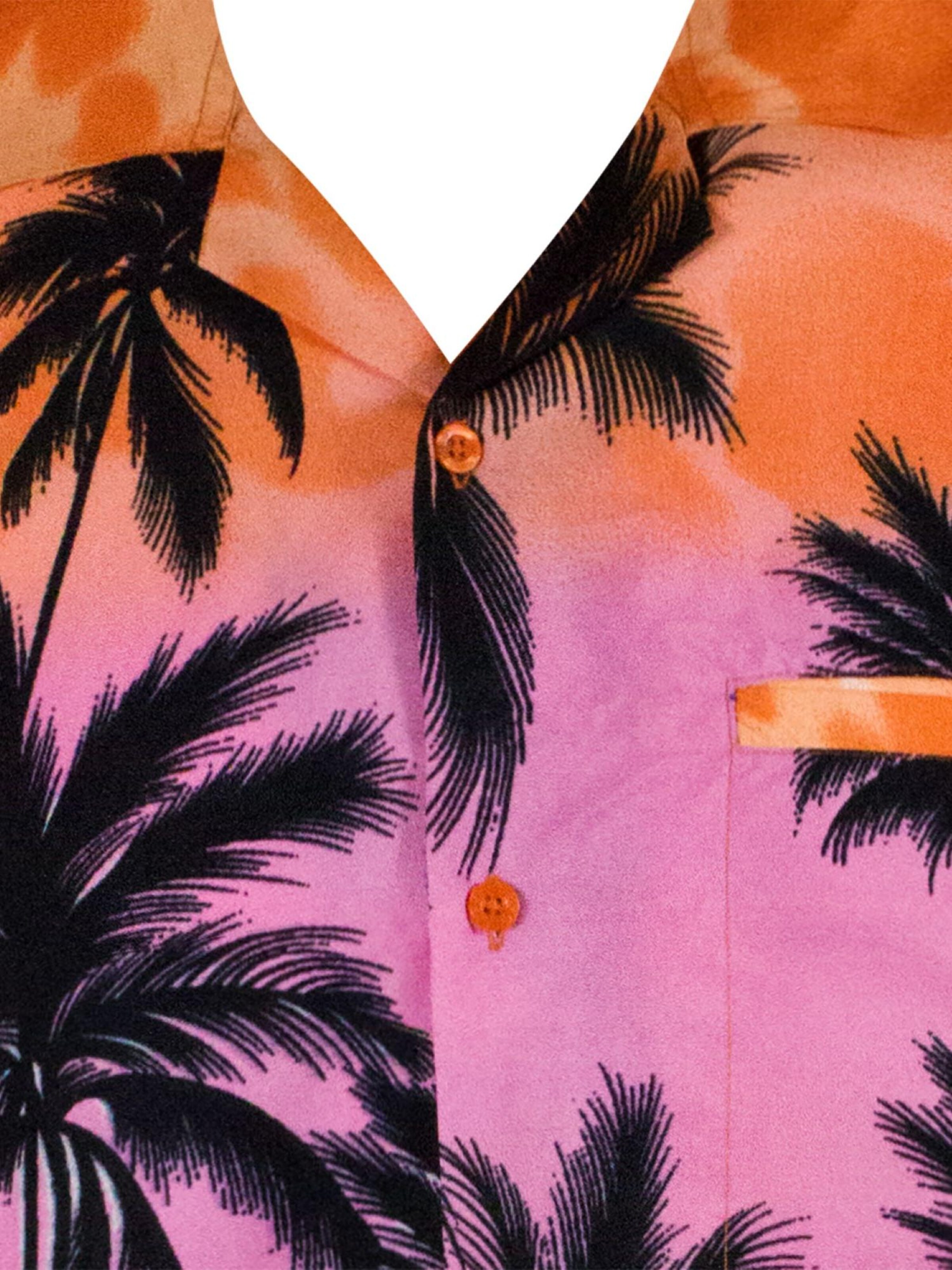 King Kameha Shirt 'Beach Eclectic'‌‌‌‌‌‌‌ in Orange