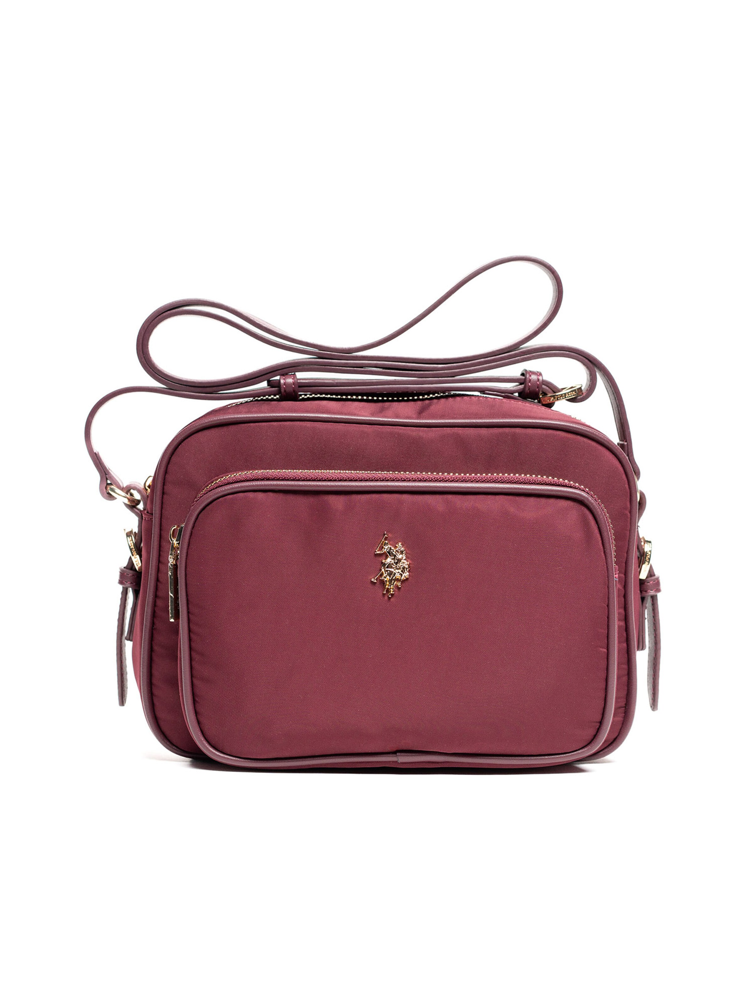 Borsa a spalla di U.S. POLO ASSN. in lilla: frontale