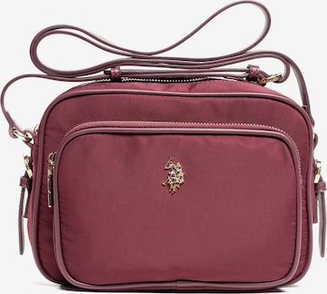 Borsa a spalla di U.S. POLO ASSN. in lilla: frontale