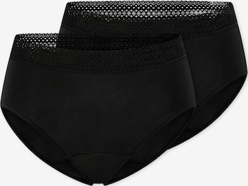 SCHIESSER Periodenslip ' Schiesser Care ' in Schwarz: Vorderseite