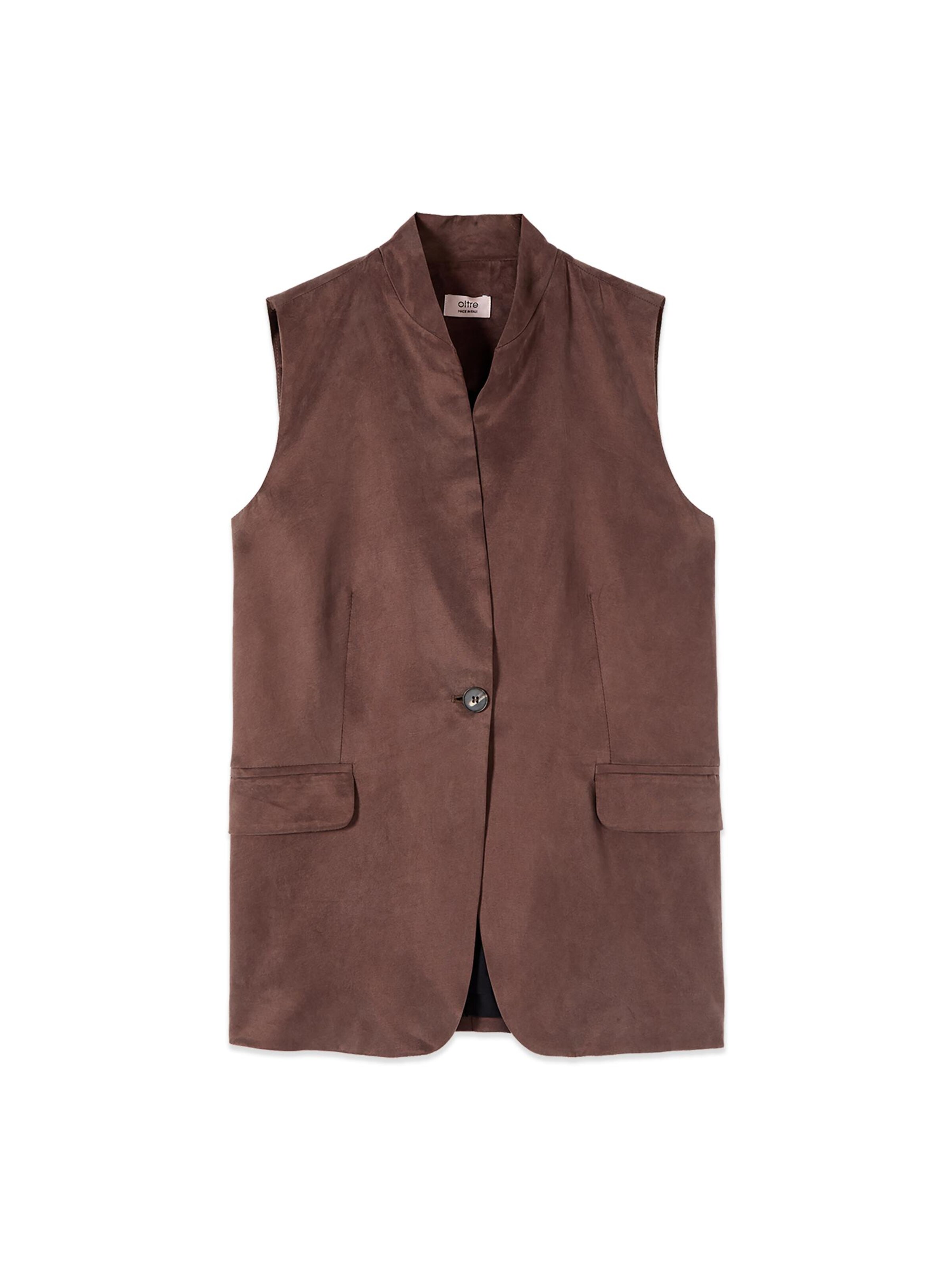 Gilet oltre en marron : devant