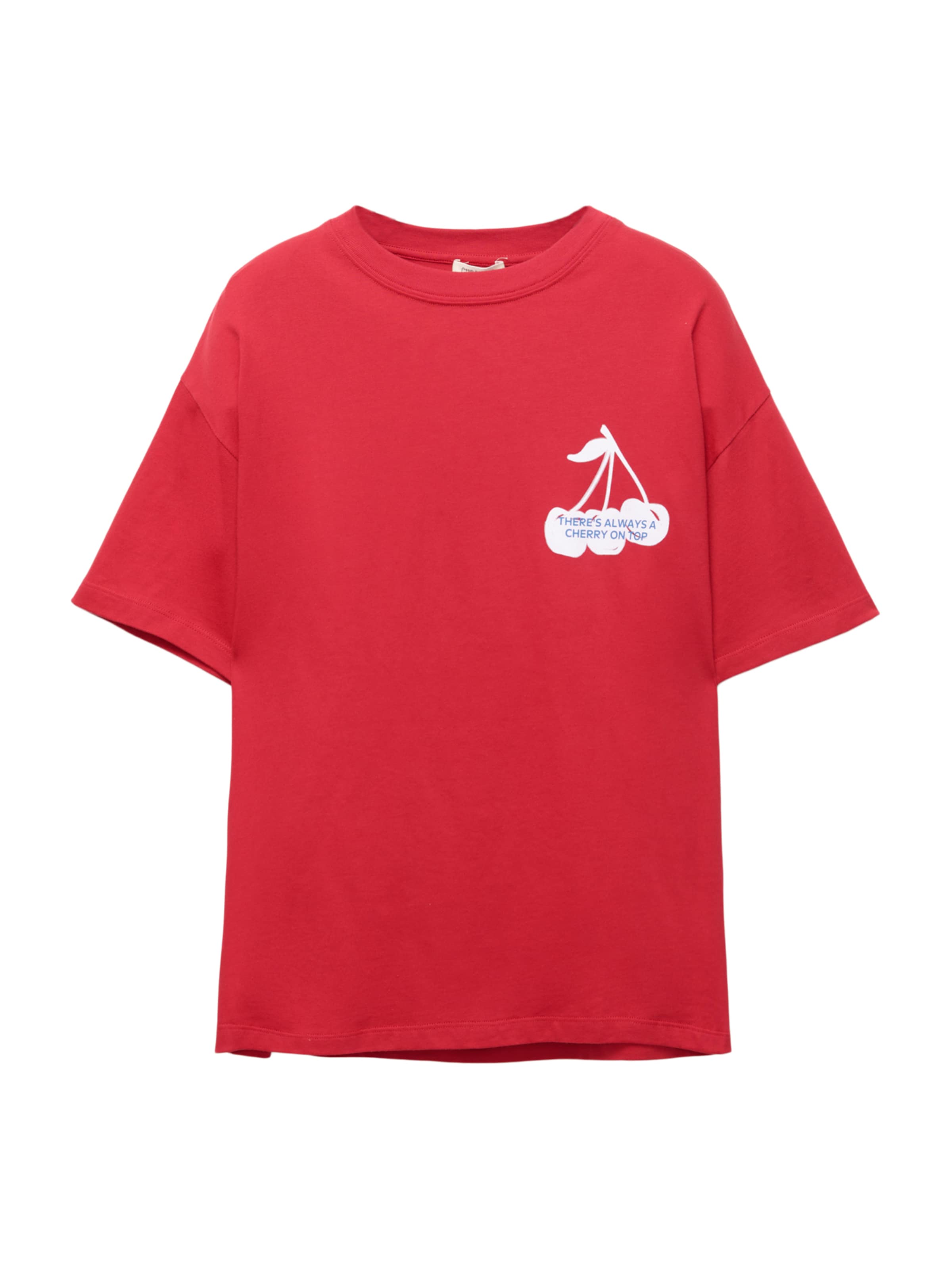 Pull&Bear T-Shirt in Rot: Vorderseite