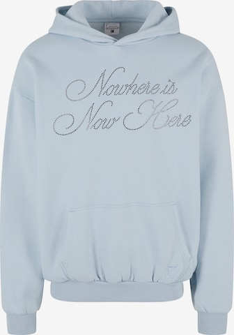 Sweat-shirt Karl Kani en bleu : devant