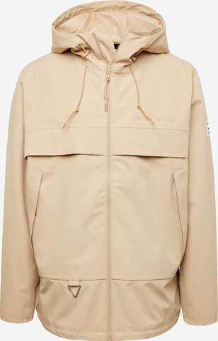 Tommy Jeans Plus Tussenjas 'Chicago' in Beige: voorkant