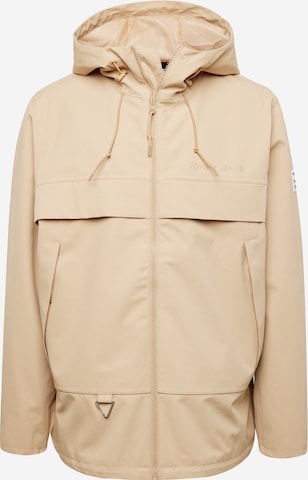 Tommy Jeans Plus Tussenjas 'Chicago' in Beige: voorkant