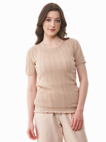 Organication Sweater in Beige: front