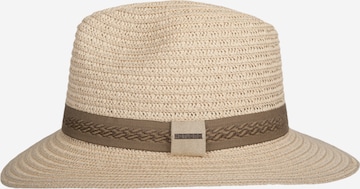 Hatland Hoed 'Sheldon Toyo' in Wit: voorkant