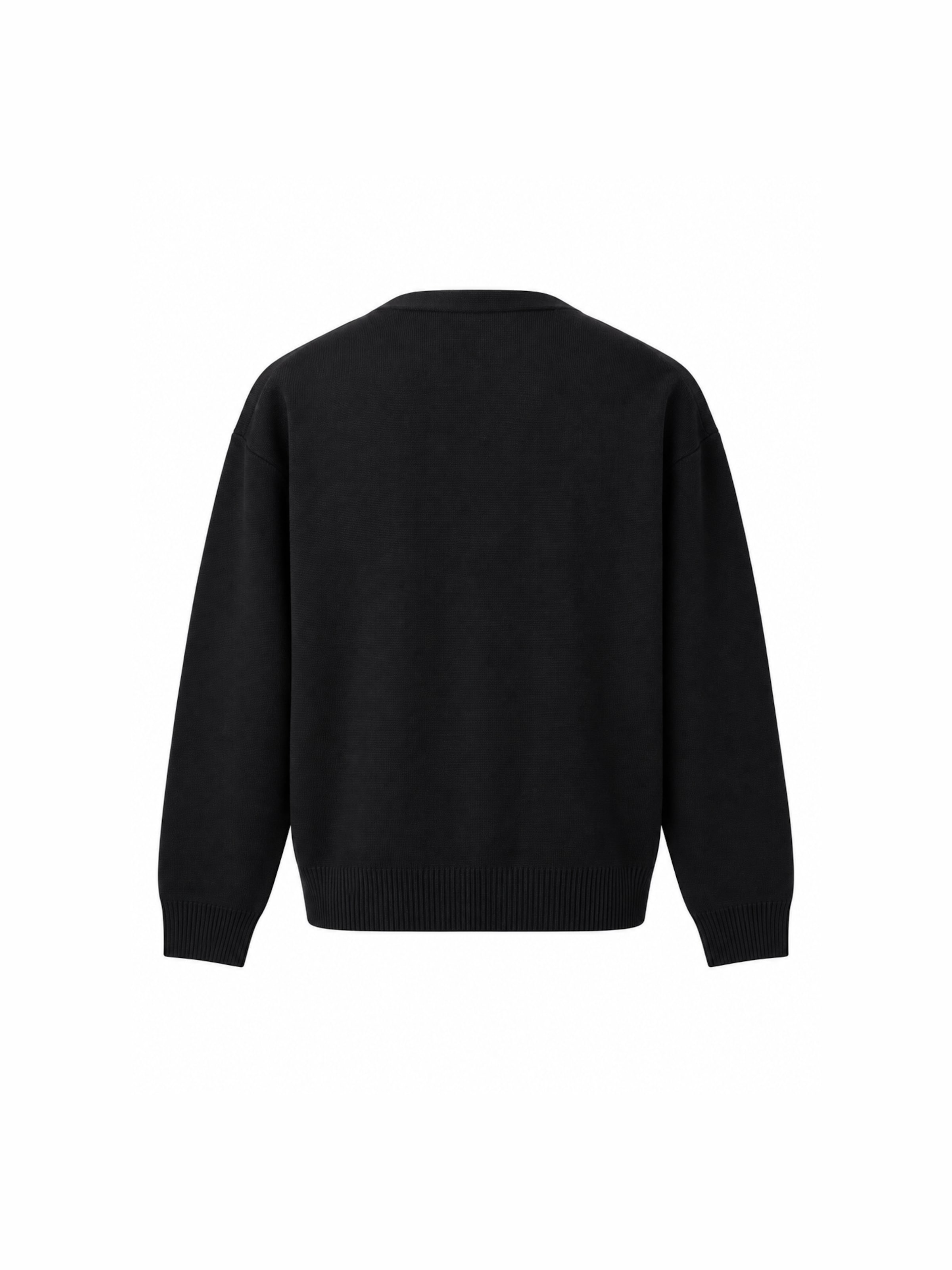 TRAPP Knit Cardigan in Black