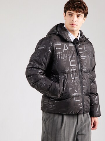 EA7 Emporio Armani Демисезонная куртка в Черный: спереди