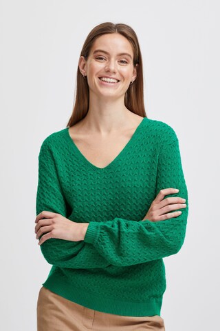 b.young Sweater ' Milo' in Green: front