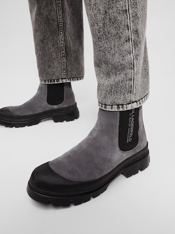 KARL LAGERFELD JEANS Боти Chelsea 'Trekka' в сиво