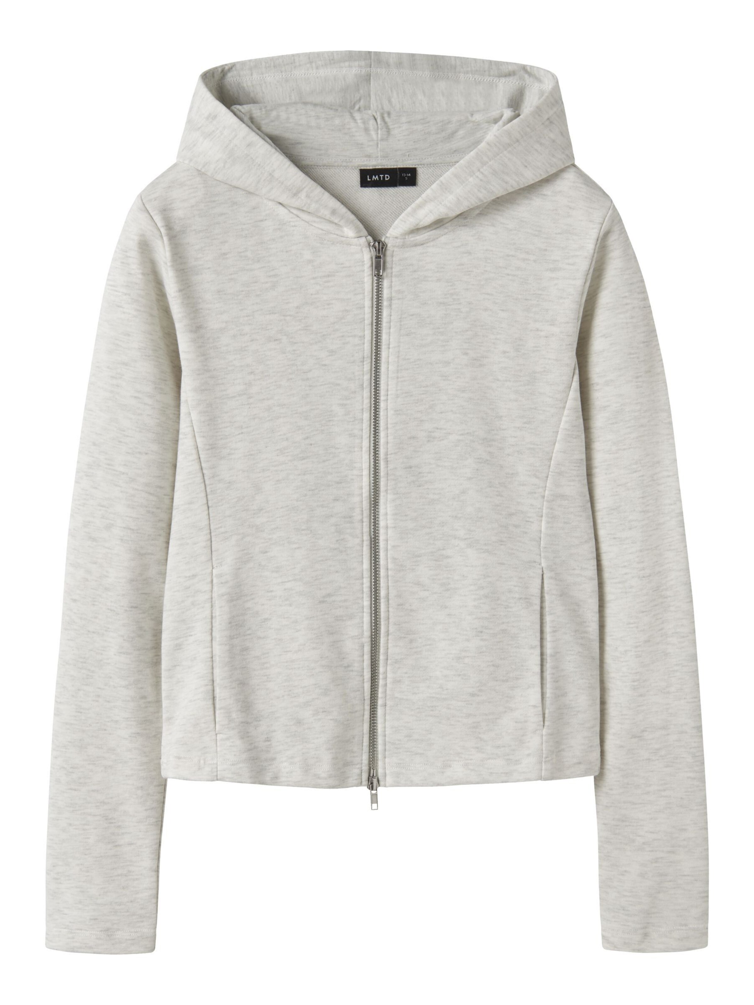 LMTD - Sudadera con cremallera en gris: frente