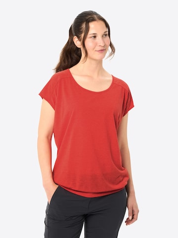 VAUDE Functioneel shirt 'Skomer' in Rood