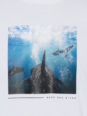 BOSS T-Shirt ' Creature ' in Weiß