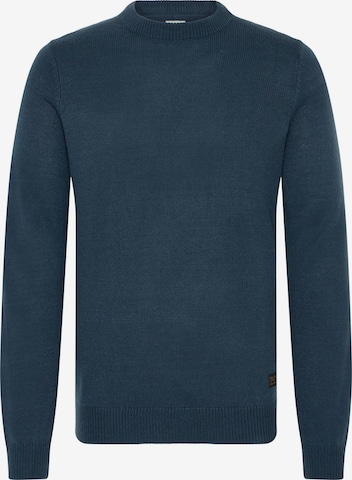 !Solid Strickpullover ' SDBABAK ' in Blau: Vorderseite