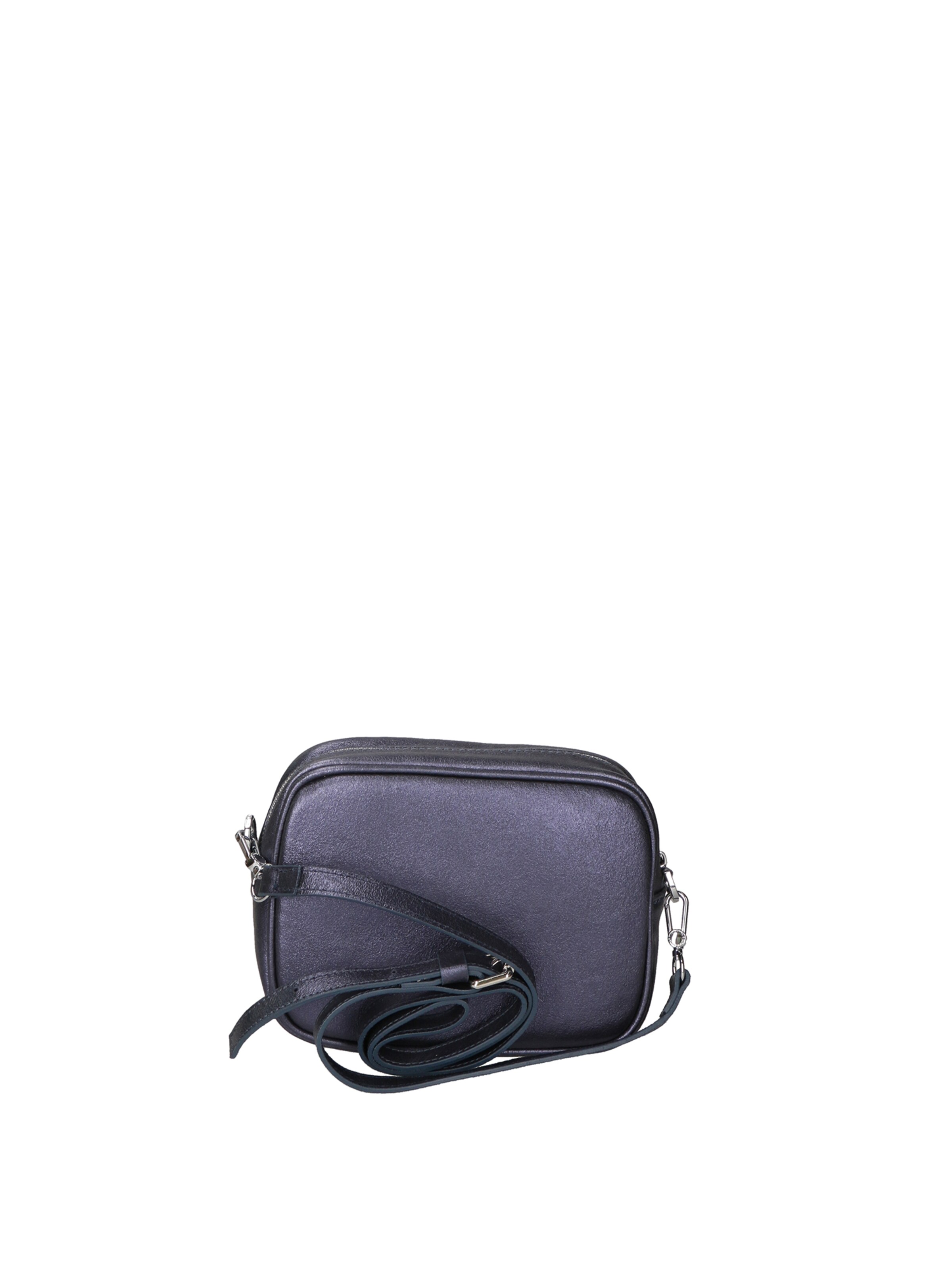 Borsa a tracolla 'Borsa a Tracolla Donna Pelle Laminata con Zip' di Virginia Rhinè in blu