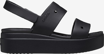Sandales 'Brooklyn-Sandalen mit Klettverschluss' Crocs en noir : devant