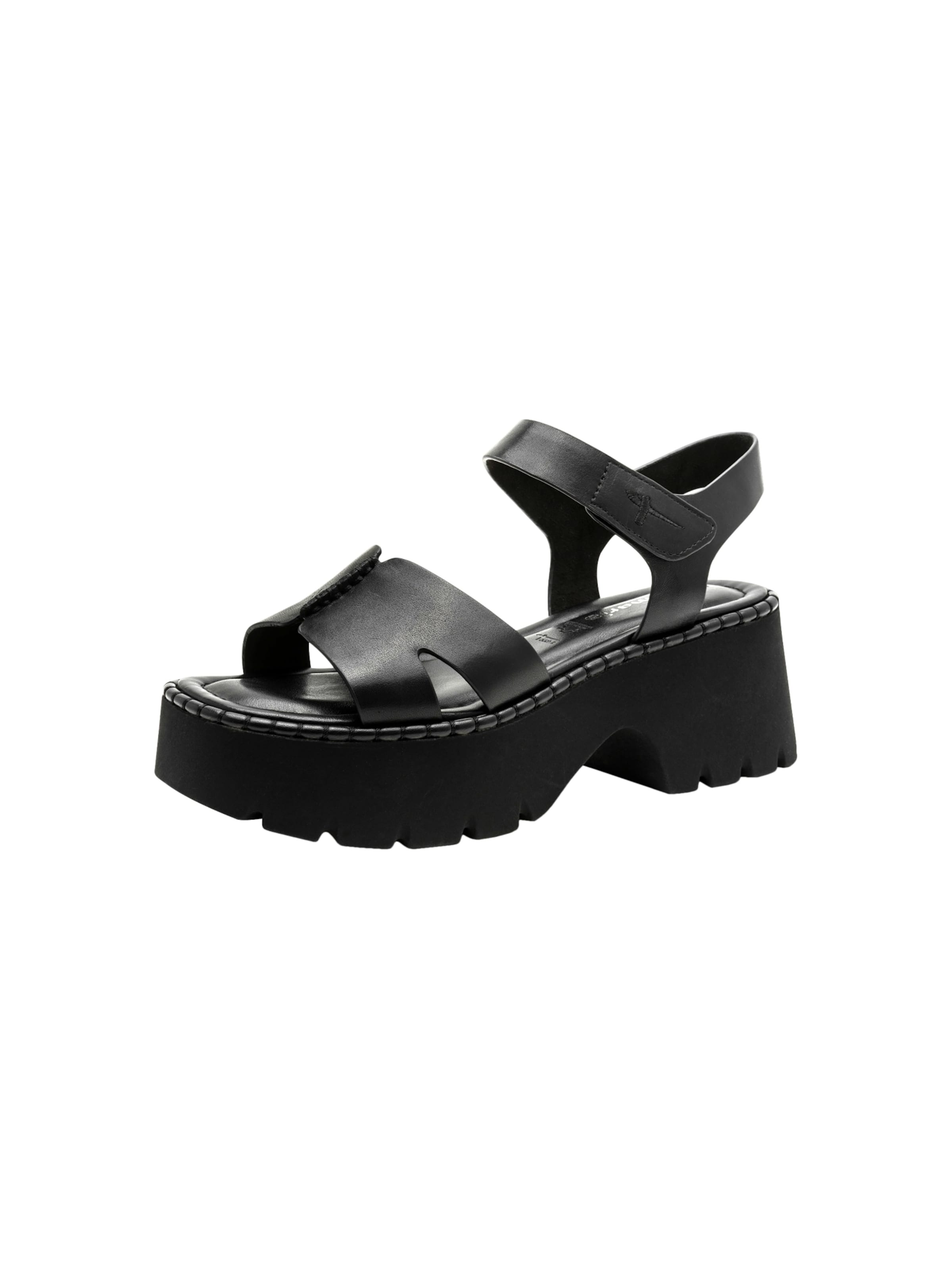 Tamaris Sandals in Black: front