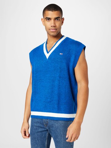 Tommy Jeans Sweater Vest 'College 85' in Blue: front