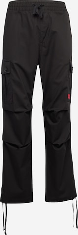 HUGO Red - Regular Calças cargo 'Garlo' em preto: frente