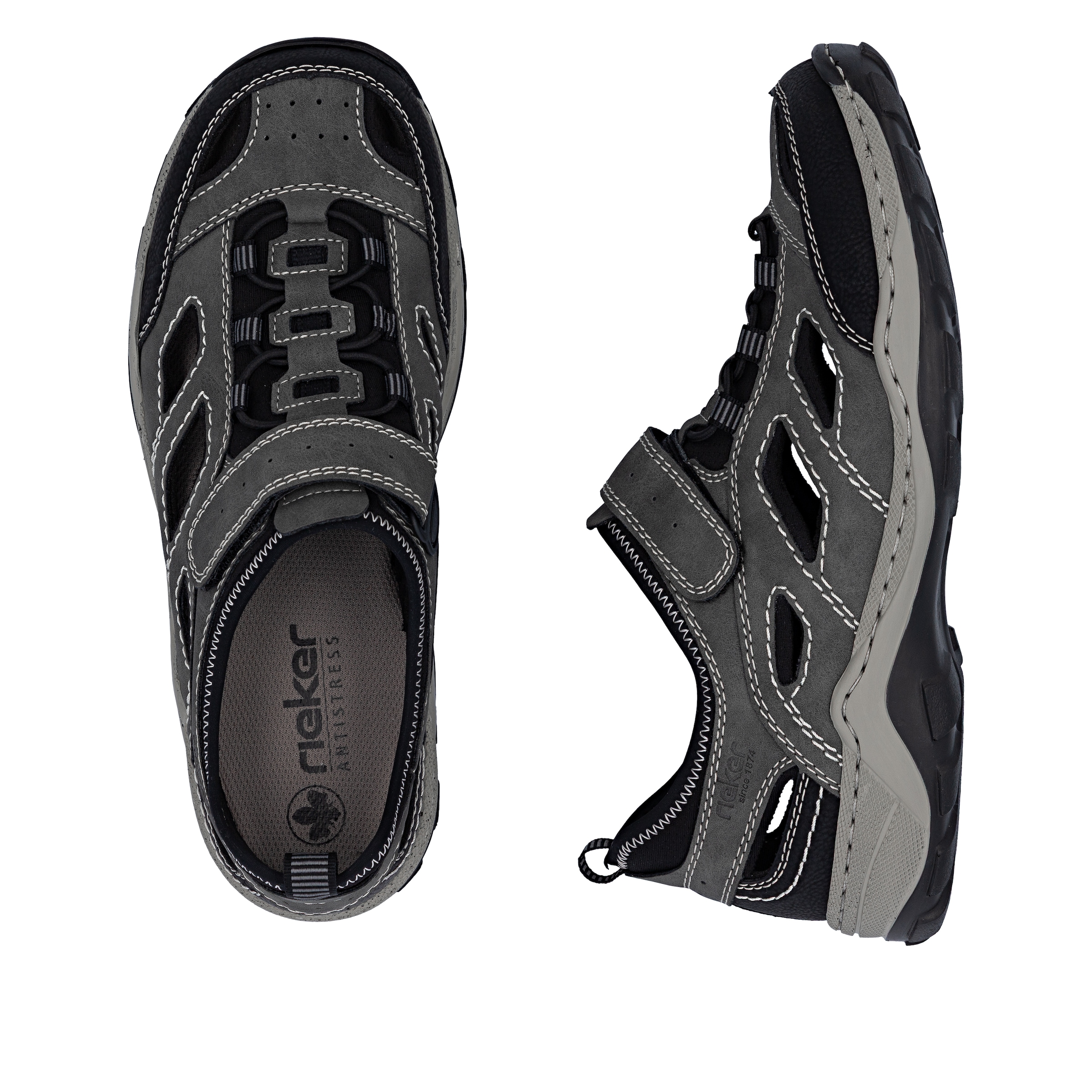 Rieker Trekkingsandale '08063' in Grau