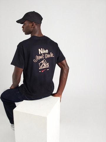 Nike Sportswear Majica | črna barva: sprednja stran