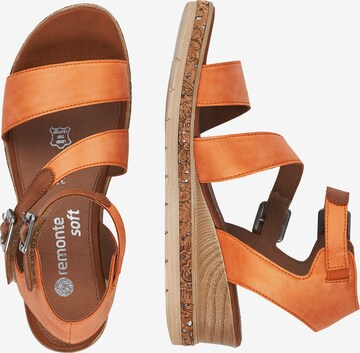 REMONTE Strap Sandals in Orange