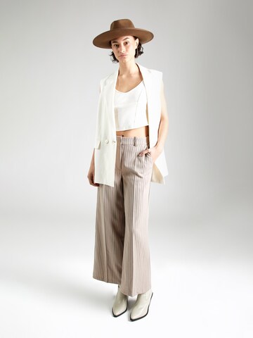 Aware Wide leg Pleated Pants 'GRACE' in Beige