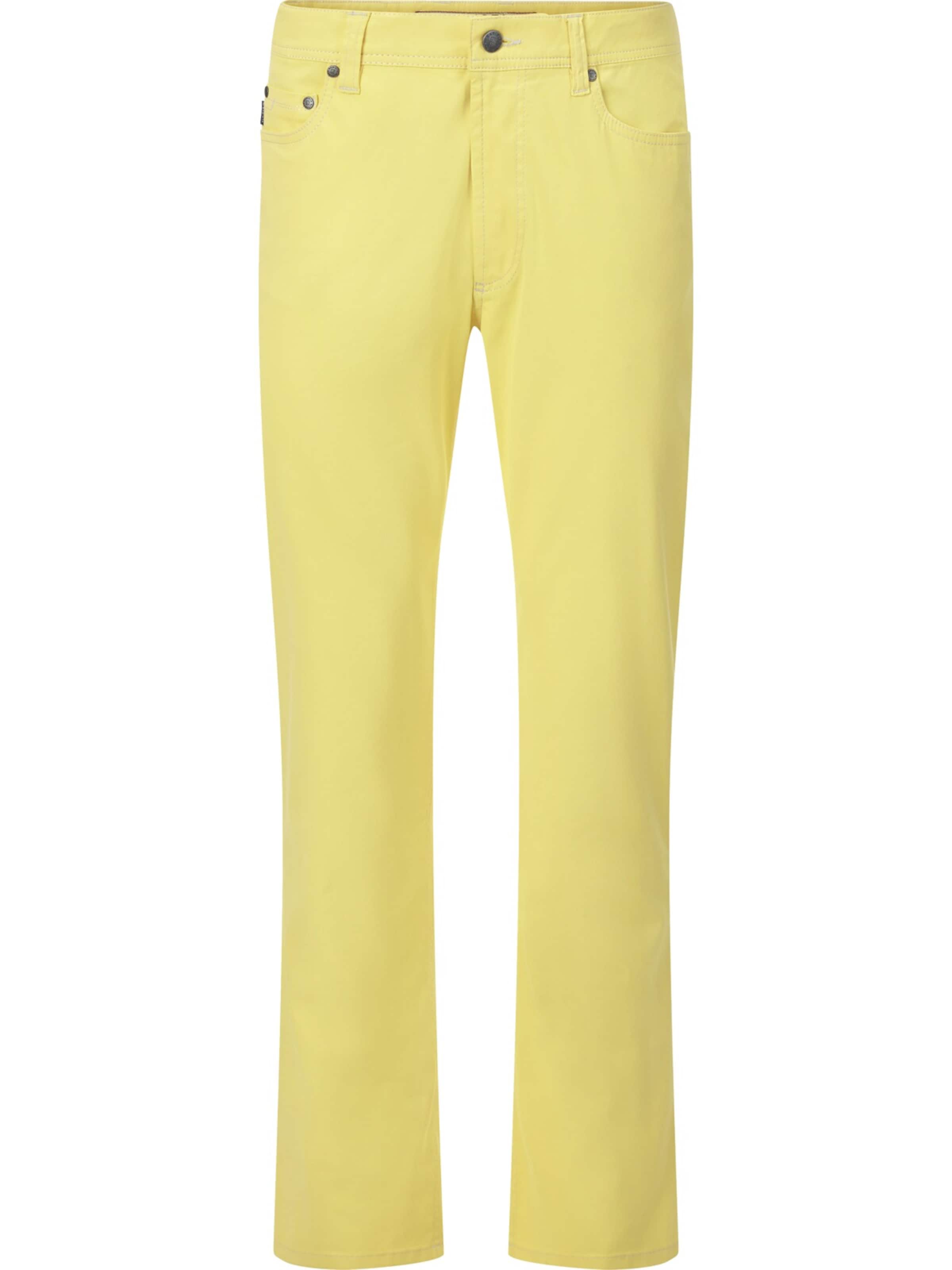 BABISTA Regular Trousers ' Vrienzio ' in Yellow: front