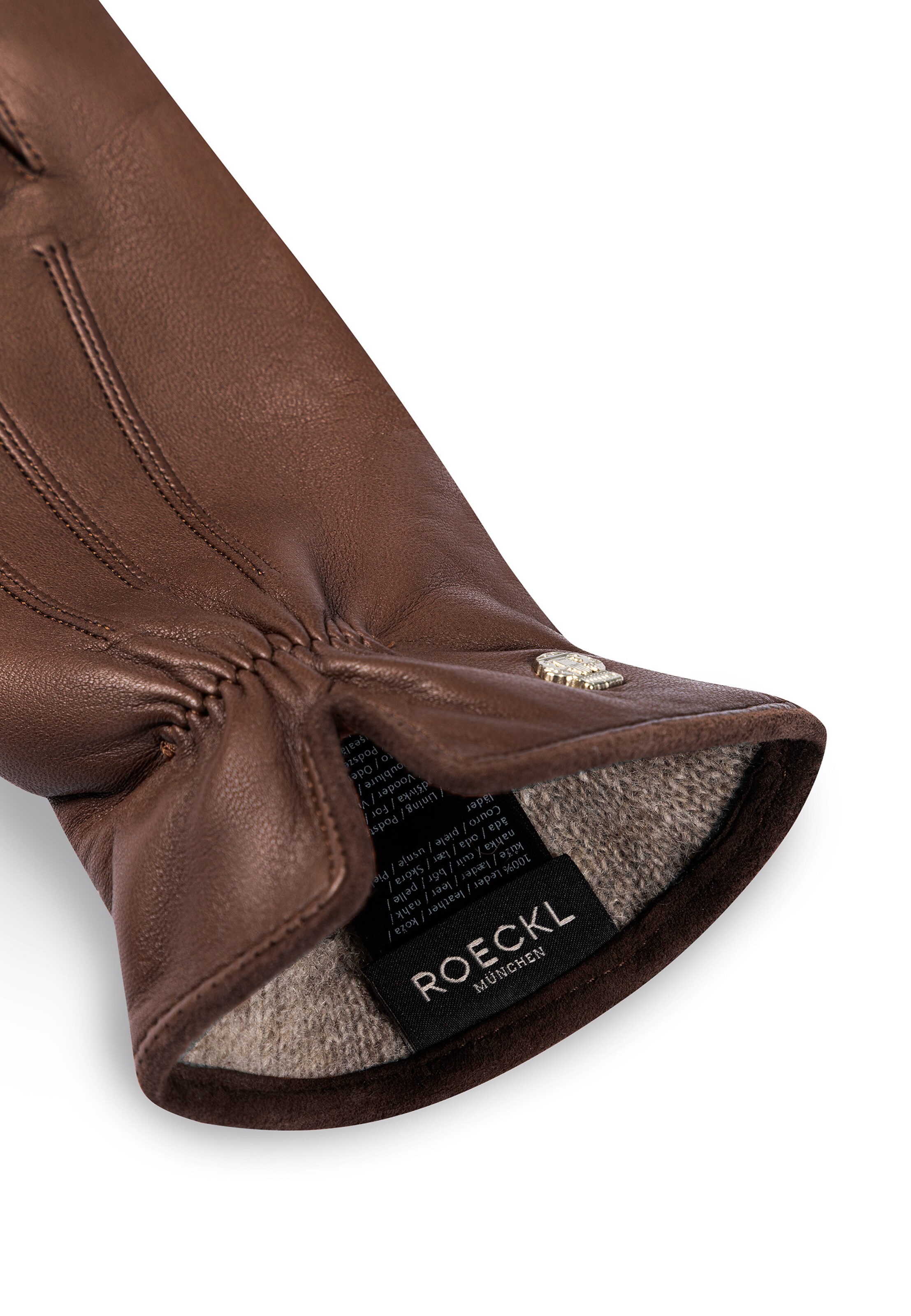 Mezzoguanti 'ANTWERPEN' di Roeckl in marrone