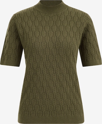 WE Fashion Sweater in Green: front