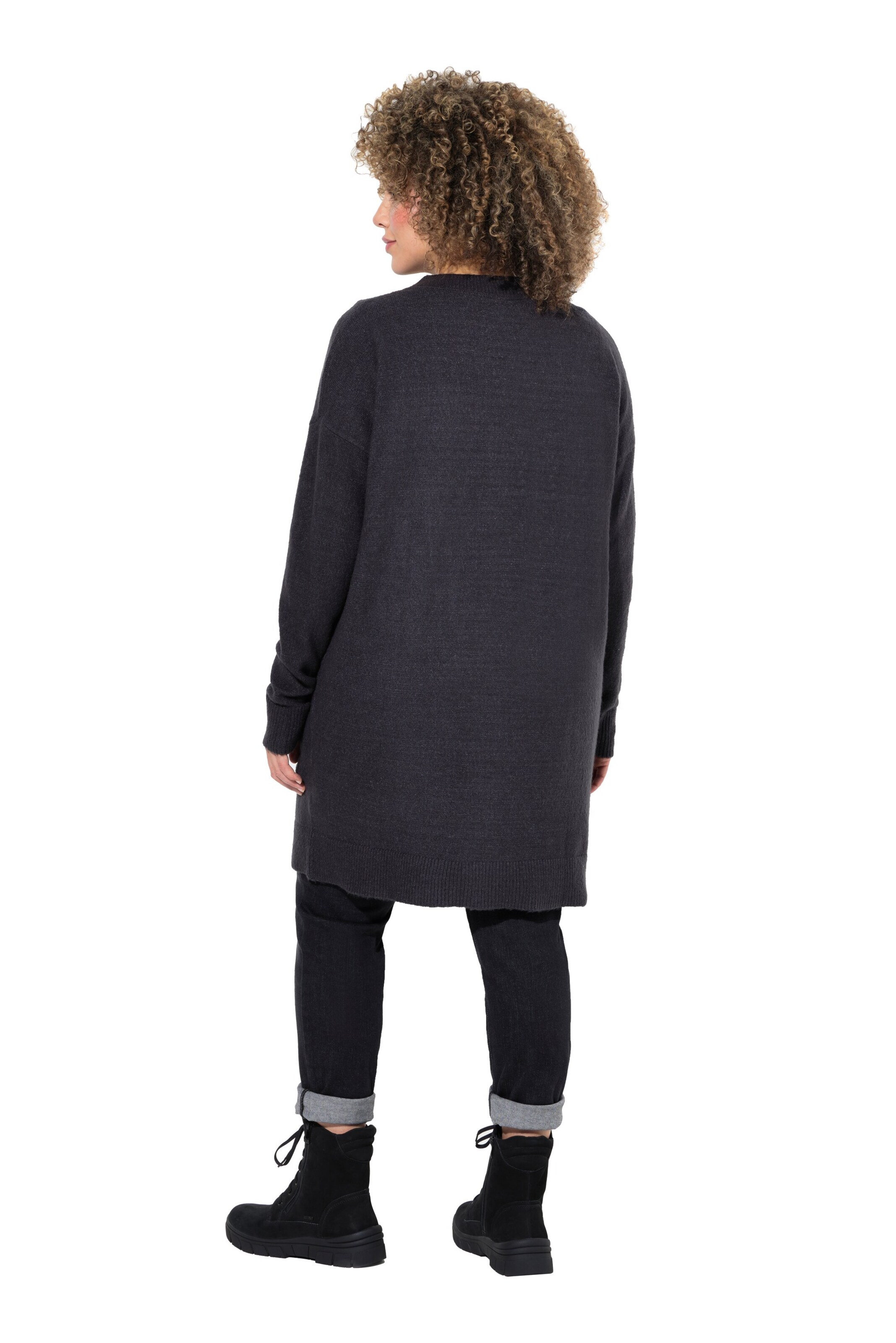 Ulla Popken Gebreid vest in Grijs