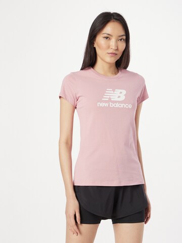 T-shirt new balance en rose : devant