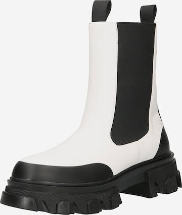 Boots chelsea di Public Desire in bianco: frontale