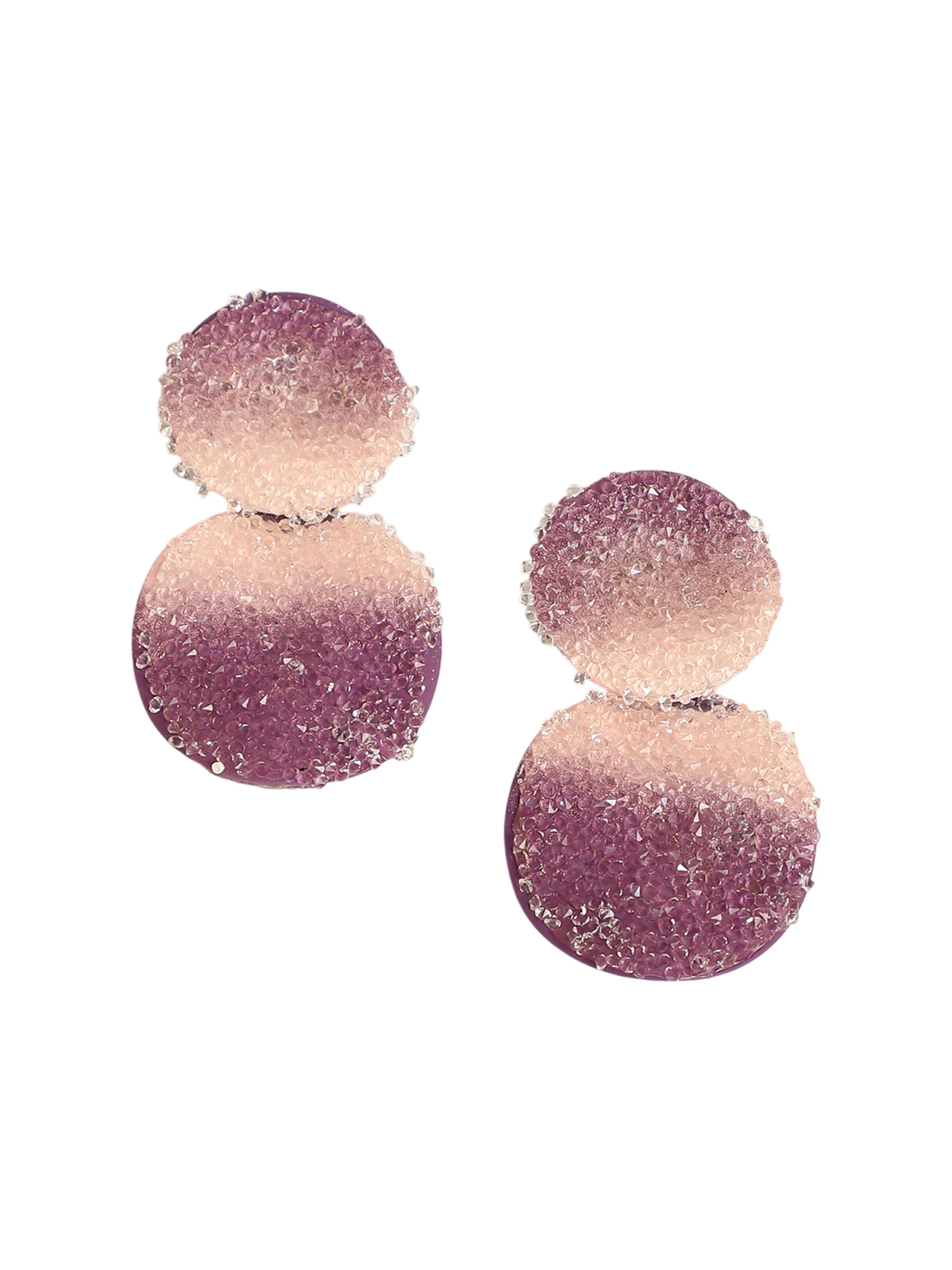 SOHI Náušnice ' Pheobe ' - Fialová: predná strana